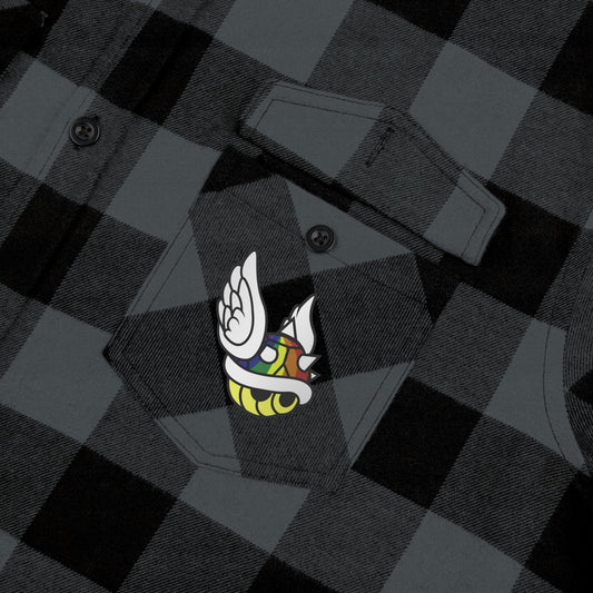 MARIO: TRIPPY STAR Unisex Flannel Shirt